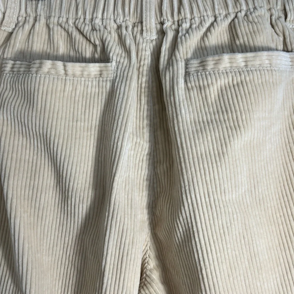 Hanna Andersson Kids Cream Corduroy Pants size 160 Spring